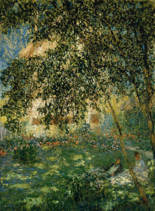 Le repos dans le jardin, Claude Monet